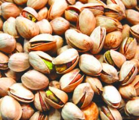 Pistachios គឺជាគ្រាប់ដែលមានឥទ្ធិពលល្អលើការបែកញើសរបស់បុរស។